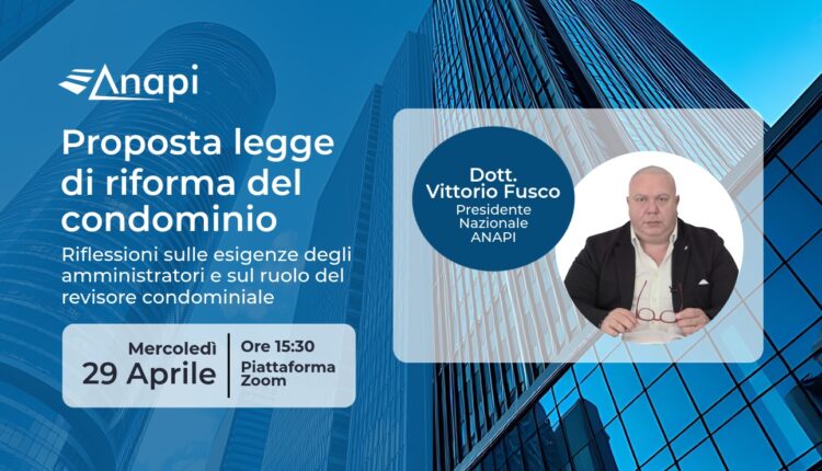 Webinar gratuito ANAPI 29 Aprile 2026
