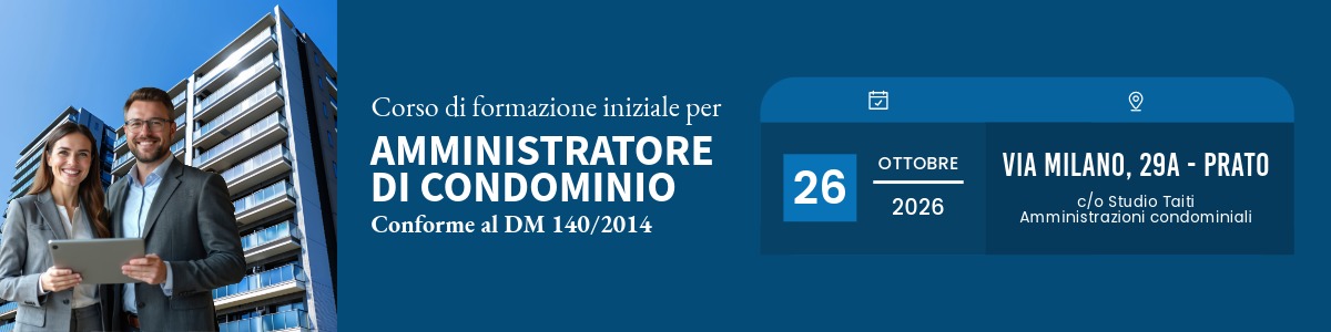 Corso di Amministratore di Condominio a Prato